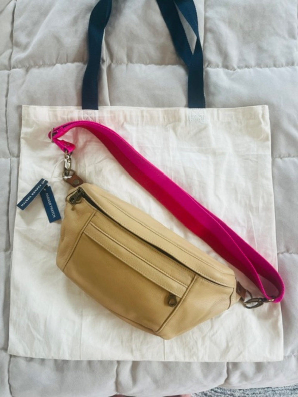 Parker Thatch Cross Your Heart Sling Butterscotch